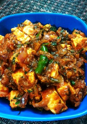 A picture of Masala paneer.