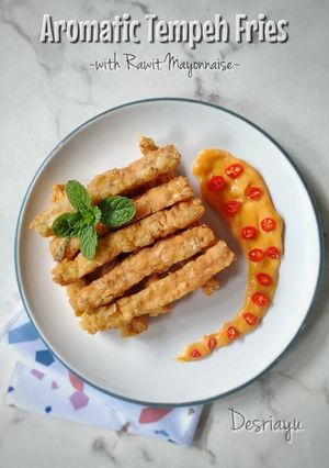 Foto resep Aromatic Tempeh Fries with Rawit Mayonnaise