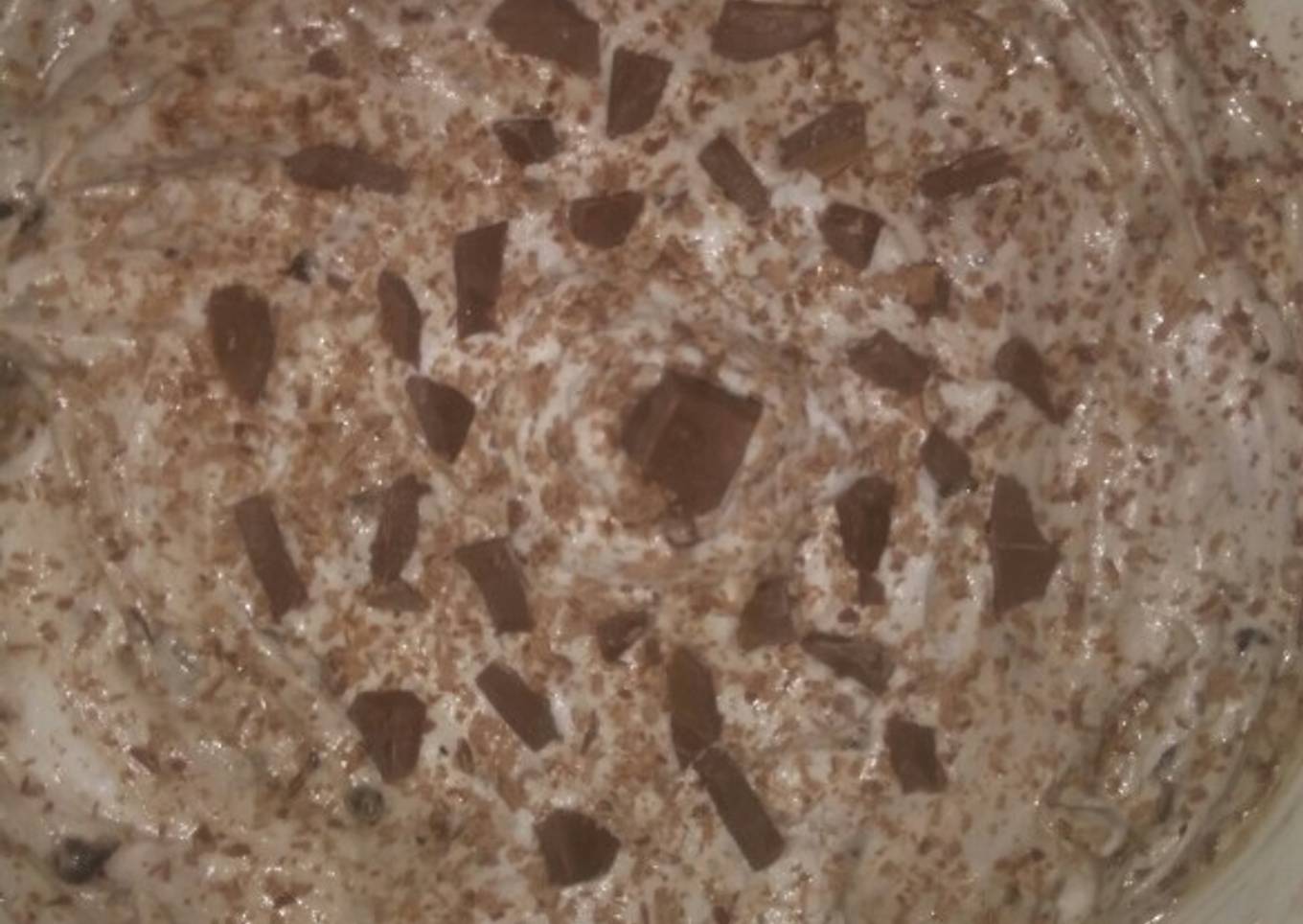 Chocolate biscuit pudding