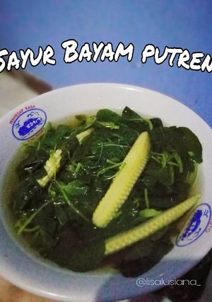 Foto resep 05. Sayur Bayam putren #BikinRamadanBerkesan