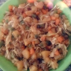 A picture of Meatpie fillings.