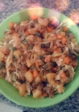 A picture of Meatpie fillings.