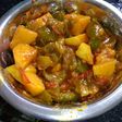 Aloo with capsicum