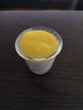 Perles du japon, lait de coco et mangue