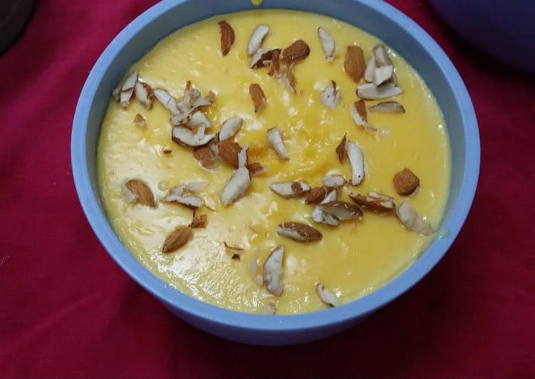 Custard Almond Pudding