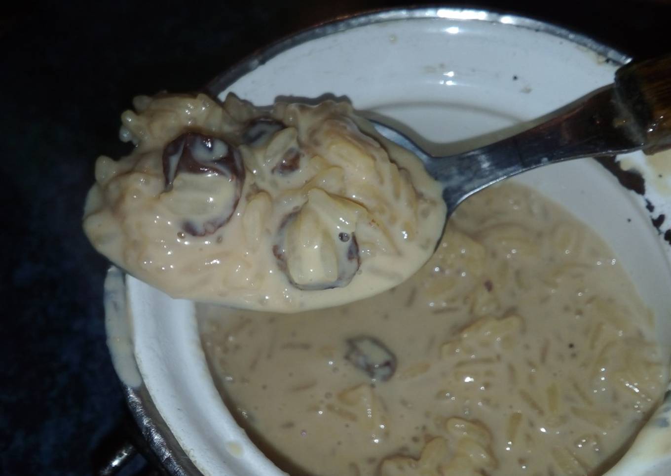Arroz con leche y pasás