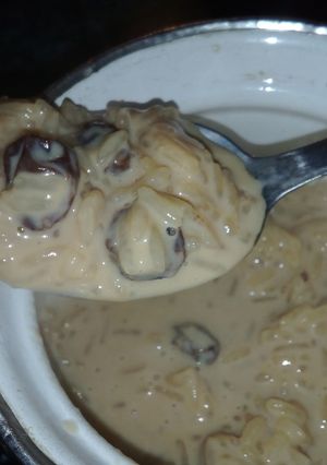 Una foto de Arroz con leche y pasás