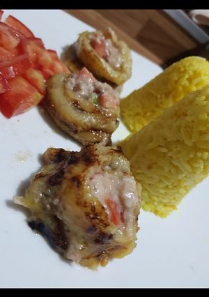 Una foto de Rolos Agridulces Banana y Atún 😋