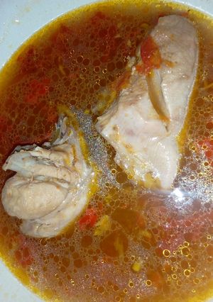 A picture of Chicken pepper soup.