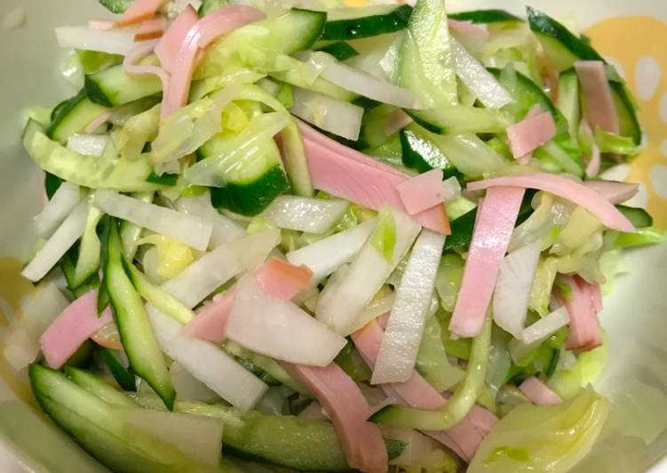 Steps to Prepare Speedy Japanese coleslaw