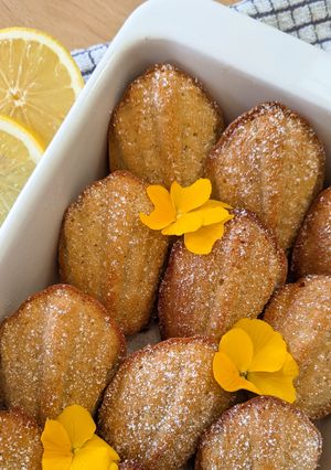A picture of Lemon & Burnt Butter Madeleines.