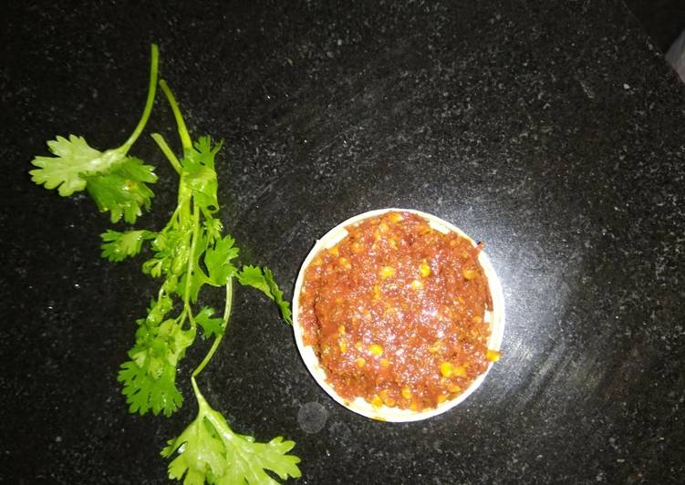 Recipe of Quick Red chilli chutney