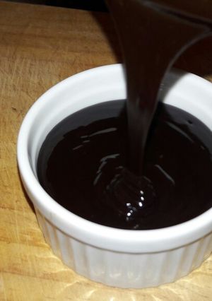 Una foto de Ganache de Chocolate