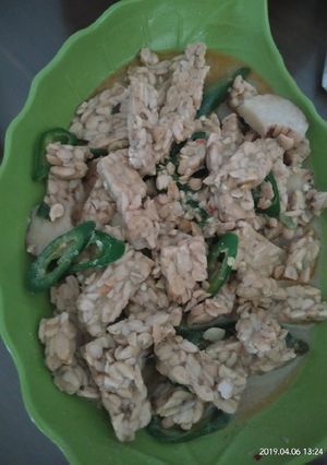 Foto resep Sayur tempe lombok ijo