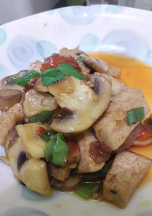 Foto resep 🍄🍄Jamur Kancing Tahu Saus Tiram🍄🍄