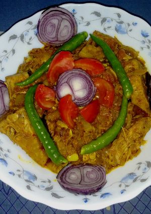A picture of Kathal ki sabji.