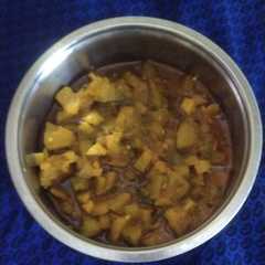 A picture of Sitaphal ki sabzi.