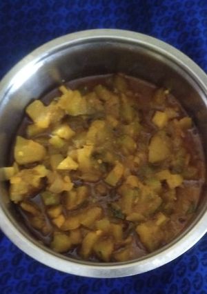 A picture of Sitaphal ki sabzi.