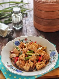 Foto resep Tumis Putih Telur-Tahu