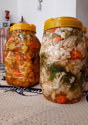 عکسی از دستور ترشی شور و ترشی مخلوط‌