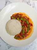 Oseng pedas udang buncis