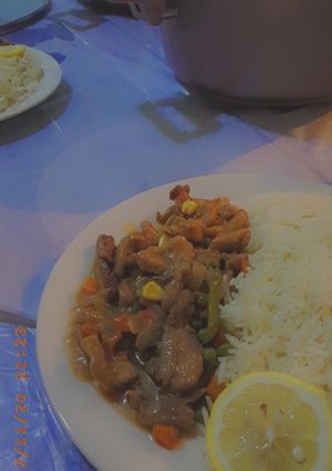 صورة لوصفة دجاج كانتون