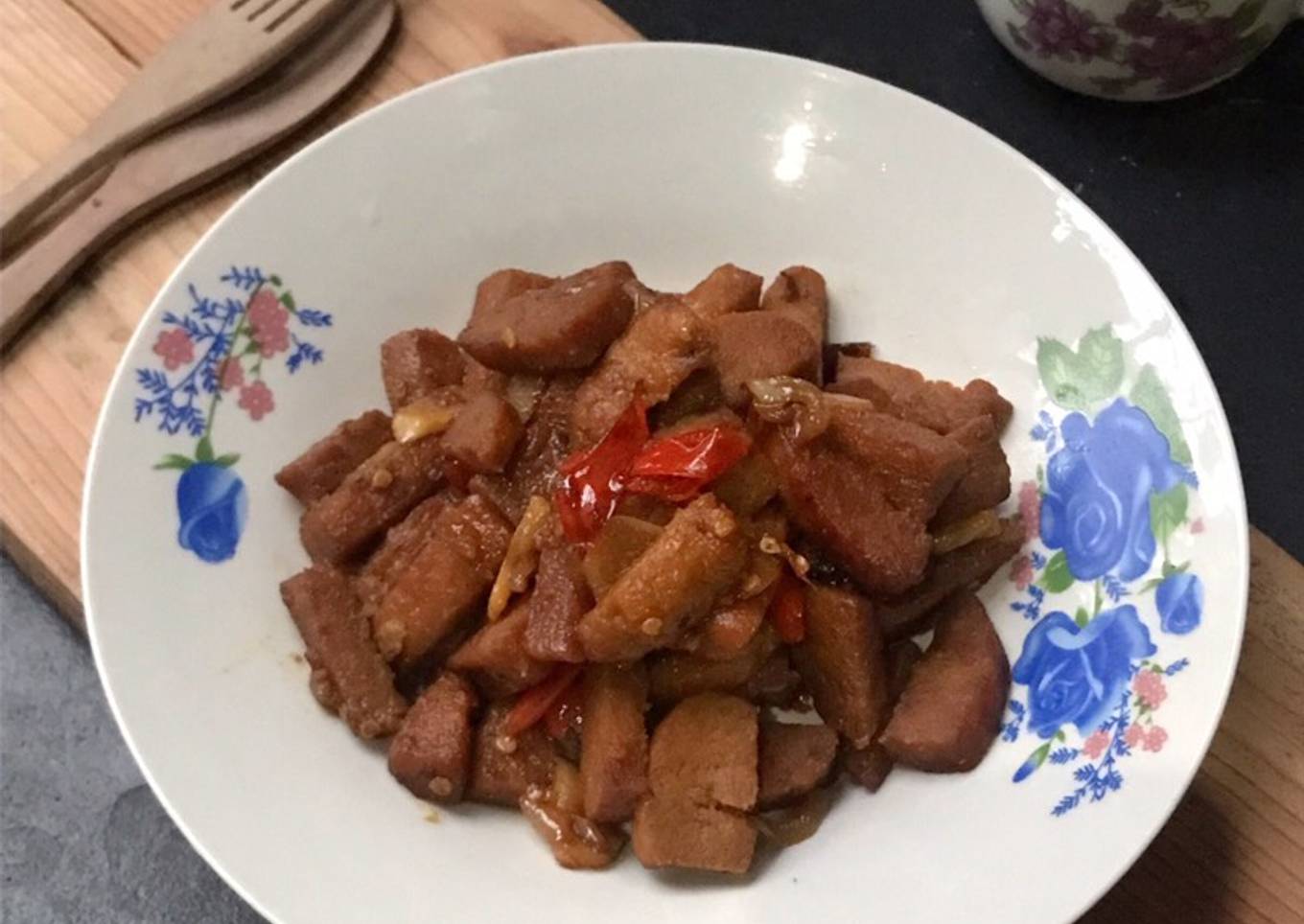 Orek Tempe Gembus Basah
