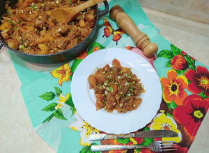 Фото Рагу с мясом и овощами.
