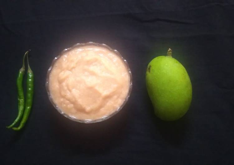 Recipe of Award-winning Raw Mango And Onion Chutney