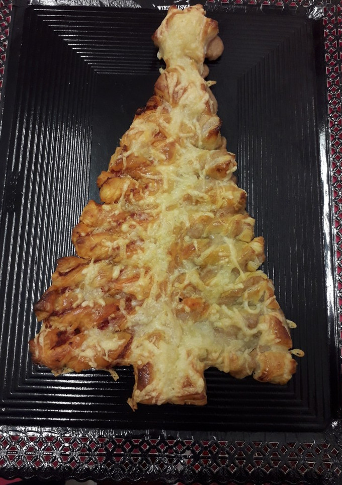 Una foto de Árbol de navidad de hojaldre