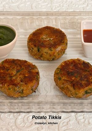 A picture of Potato Tikkis (Crispy & Quick Snack Delight).