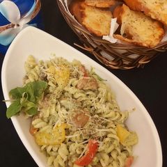 A picture of Pesto Pasta.