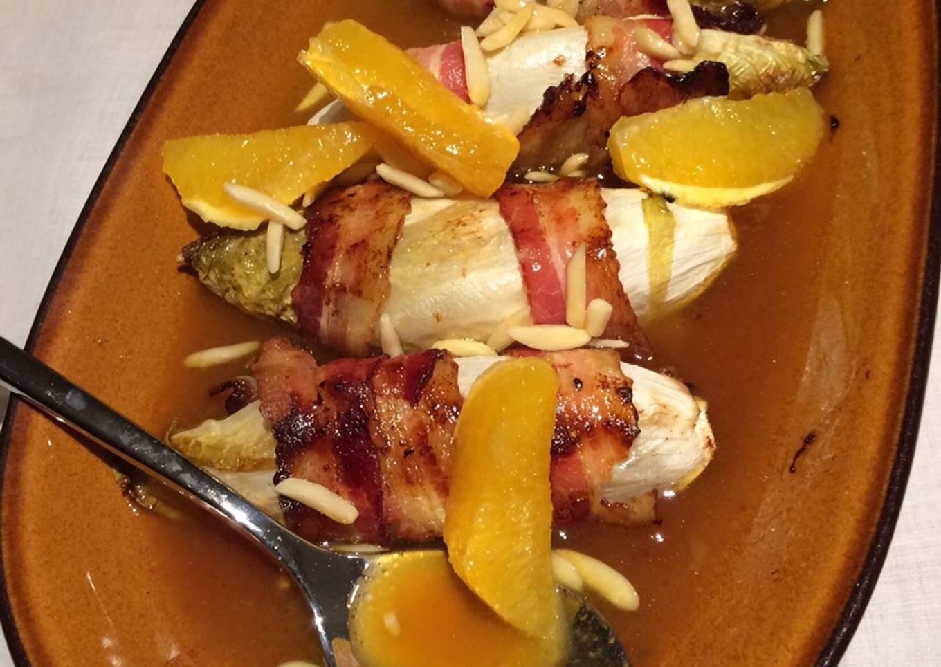 Chikore Bacon with Orange Sauce