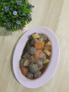 Foto resep Semur bola bola daging