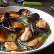 Mejillones al curry verde thai