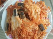 Hình ảnh của nấm kim châm chiên giòn