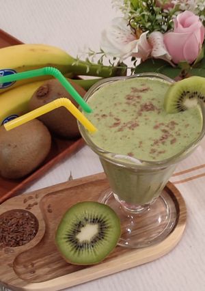 Φωτογραφία της συνταγής Smoothie με ακτινίδιο και σπανάκι