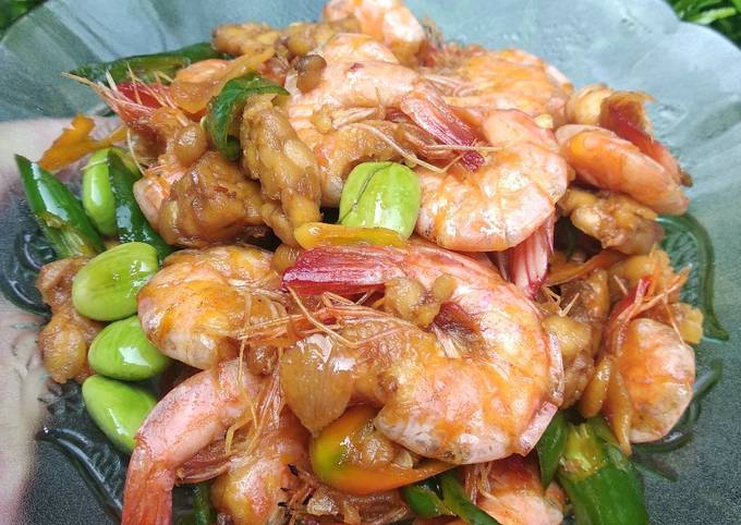 Udang Pete Tempe Cabe Ijo