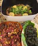Roasted Turkey Bacon and Brussels Sprouts Mix(cải Brussels nướng cùng thịt gà tây)