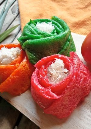 Foto resep Dadar golong mawar