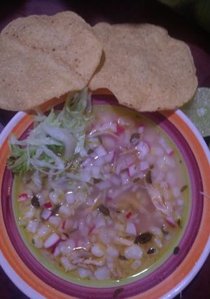 Una foto de Pozole