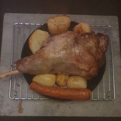 A picture of Roast Leg of Lamb.