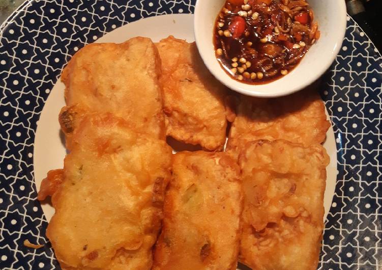 Tempe Goreng Crispy dengan Sambal Kecap