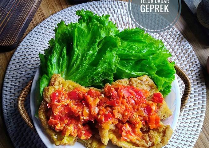 Resep Telor Dadar Geprek Oleh Ninik Kitchen Cookpad