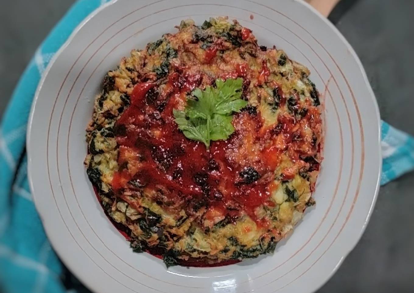 Fuyunghai bayam simpel