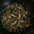 Arroz con pollo y vegetales