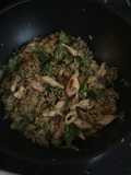 Arroz con pollo y vegetales