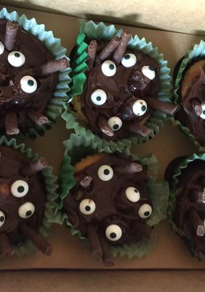 A picture of Spider Cakes!!.