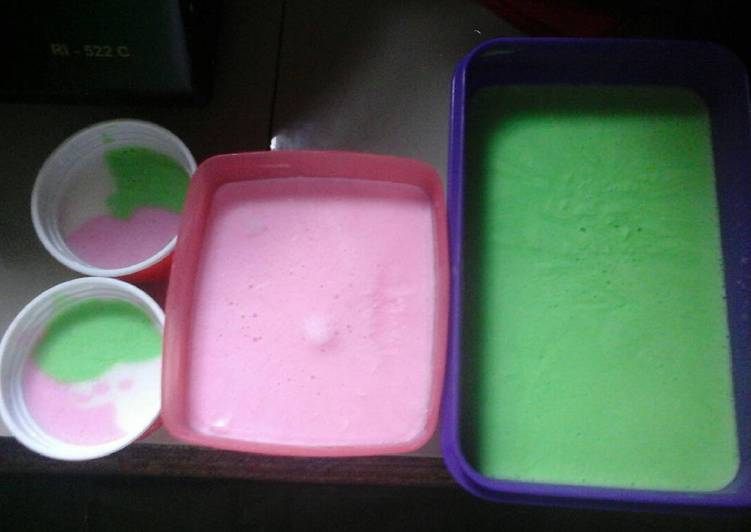 Langkah Mudah untuk Membuat es krim warna yg lembut, Lezat