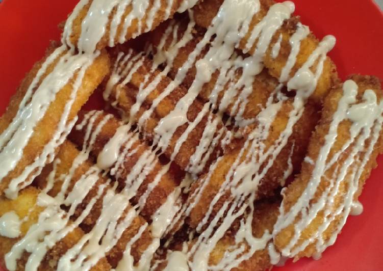 Pisang pasir tiramisu